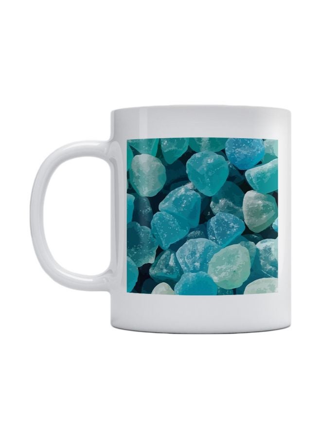 أتيك مج بطبعة حلوى الجيلي. أزرق/ أبيض