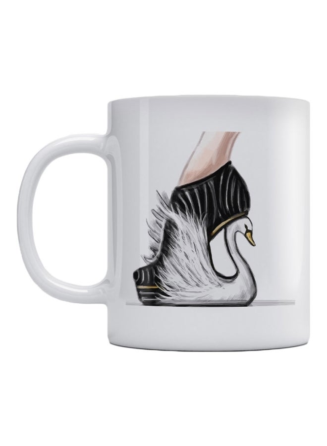 Atiq Goose Shoes Printed Mug White/Black