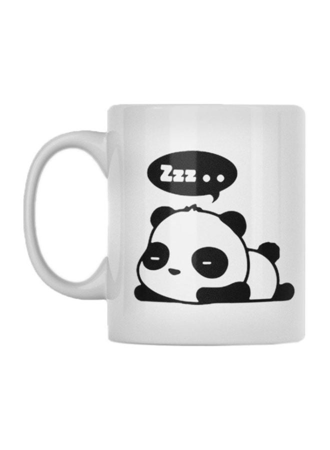 Panda Printed Mug White/Black 350ml