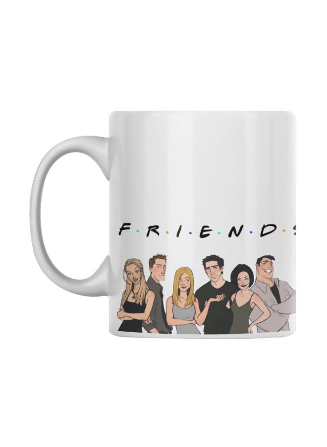 Friends Printed Mug White/Black/Beige 350ml - v1585991522/N36471361A_1