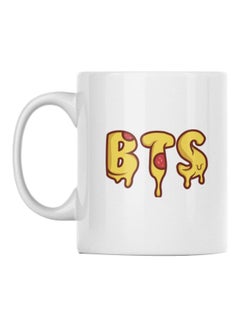 Atiq BTS Printed Mug White/Yellow/Red 350ml 