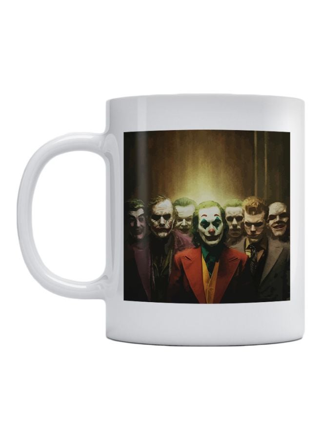 Atiq Joker Printed Mug Brown/Red/Black 