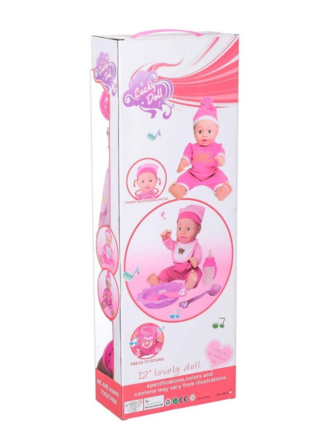 Baby Doll With Stroller And Milk Bottle 12inch - Image 2