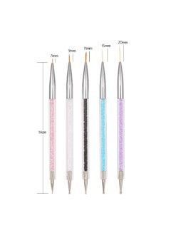 Generic 5-Piece Nail Art Painting Brush Set Multicolour  - Image 3