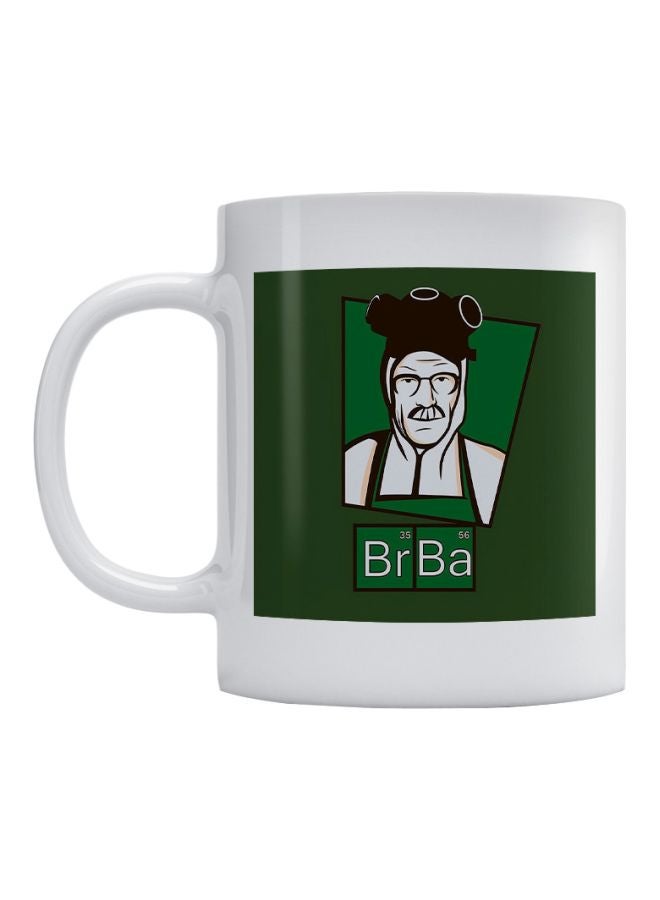 Atiq Breaking Bad Printed Mug White/Green/Black 350ml