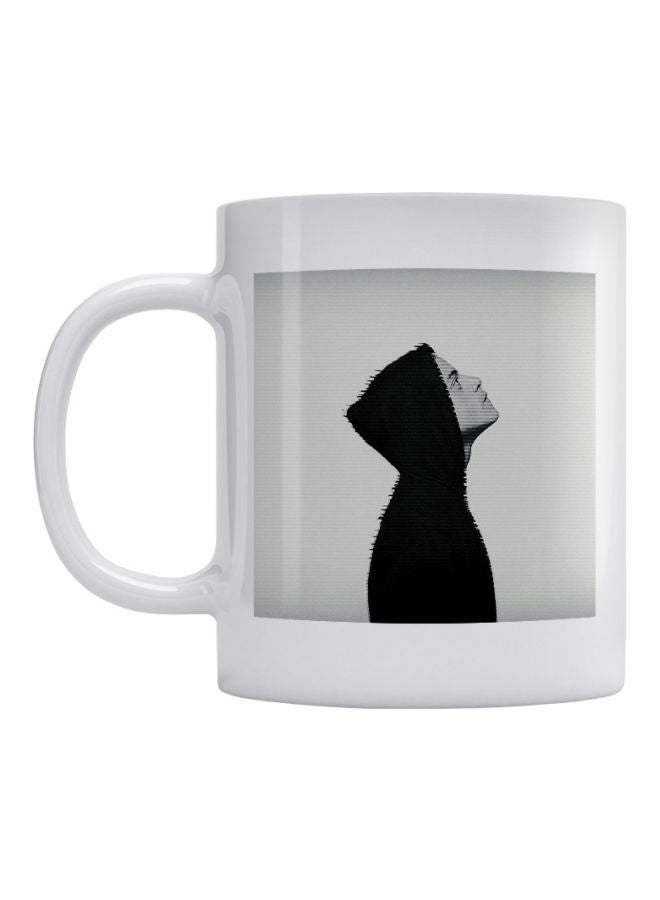 Atiq - Rami Malek Mr Robot Printed Mug White/Black/Grey - Image 1