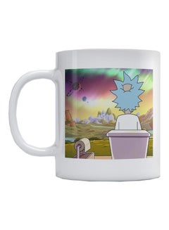 Atiq Rick And Morty Printed Mug White/Blue/Green 350ml 