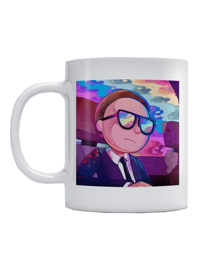 Atiq Rick And Morty Printed Mug White/Blue/Pink 
