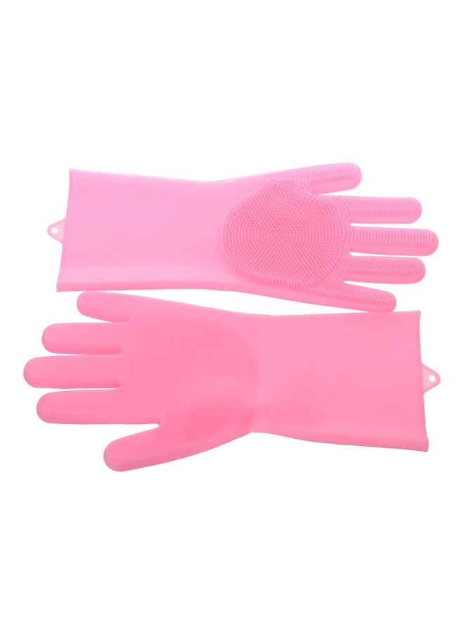 Silicone Kitchen Scrubbing Glove Rose 3inch 