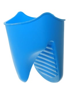 2-Piece Silicone Hot Pot Holder Set Blue