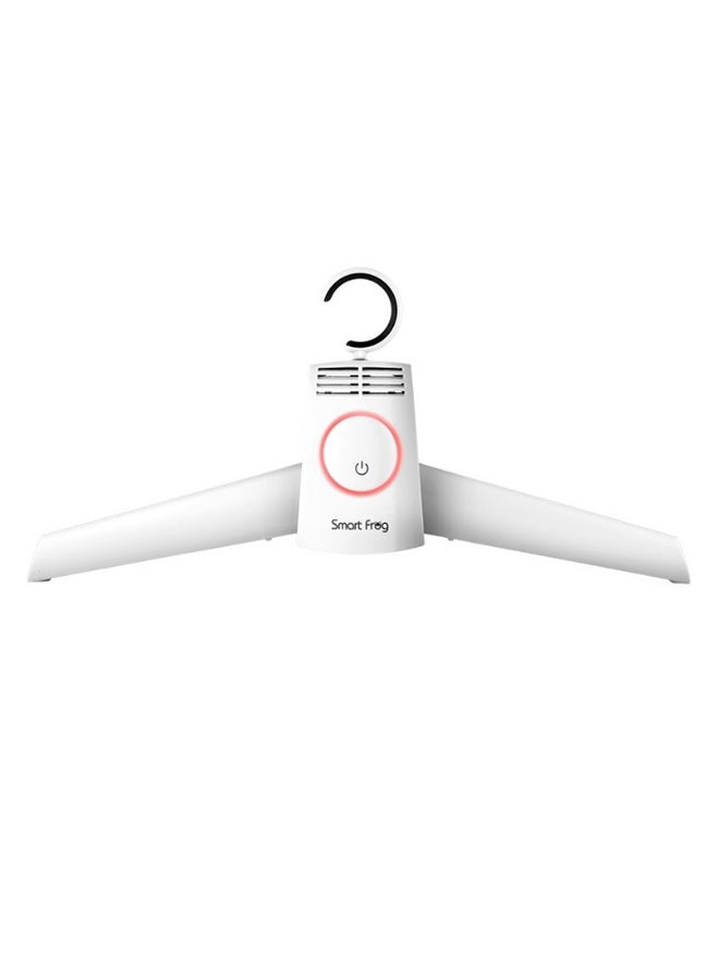 2-In-1 Portable Electric Clothes And Boots Drying Hanger White/Black