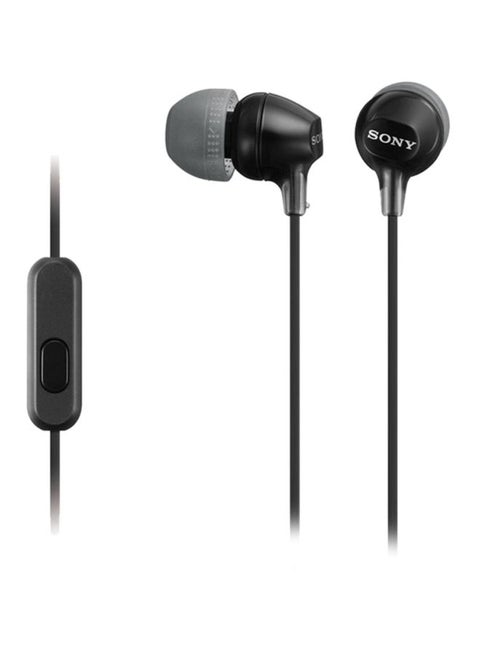 In-ear Wired Earphones With Microphone And Line Control Black