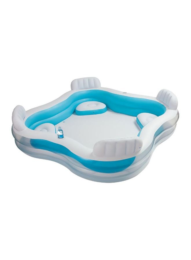 INTEX Swim Centre Family Lounge Pool 90x90x26inch 90x90x26inch - Image 1