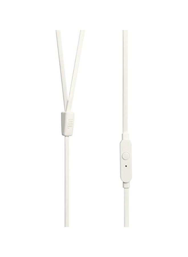 JBL - T210 WIred In-Ear Headphones With Mic RoseGold/White - Image 1