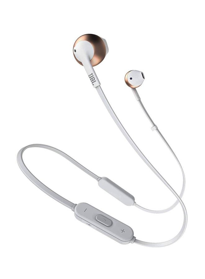 جي بي إل سماعة أذن داخلية تون 205BT لاسلكية أبيض/وردي ذهبي - Image 1