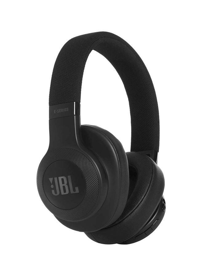 JBL - E55BT Bluetooth Over-Ear Hands Free Headset With Mic Black - Image 1