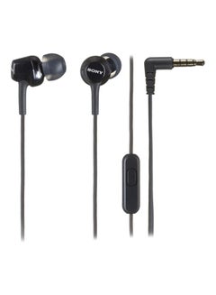 Sony MDR-Ex250AP In Ear Wired Earphones With Mic Black  - Image 1