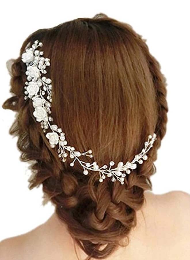 Beauenty Women's Design Crown Bobby Pin White 34.5 x 6.5cm - Image 2