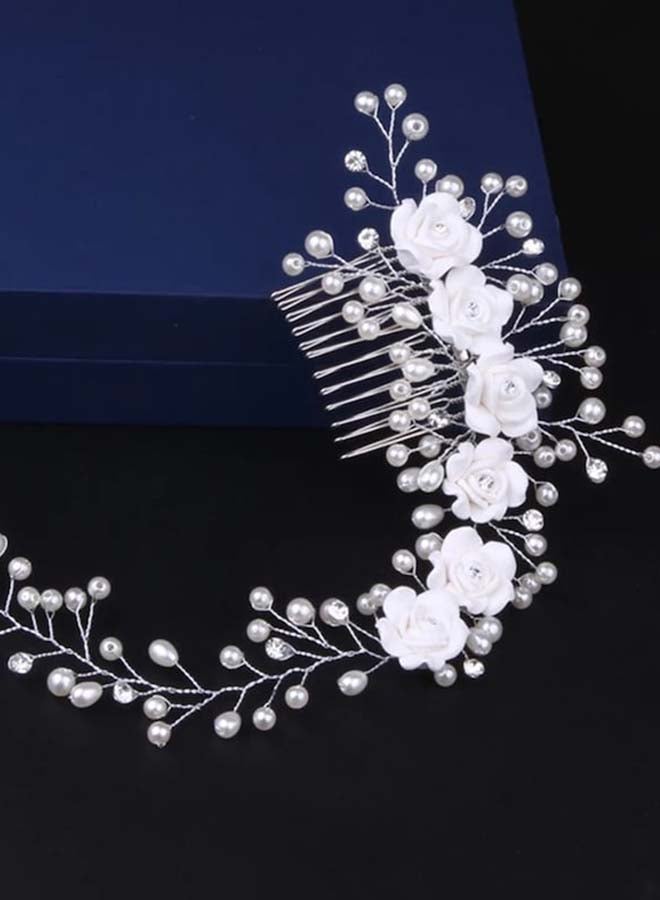 Beauenty Women's Design Crown Bobby Pin White 34.5 x 6.5cm - Image 3