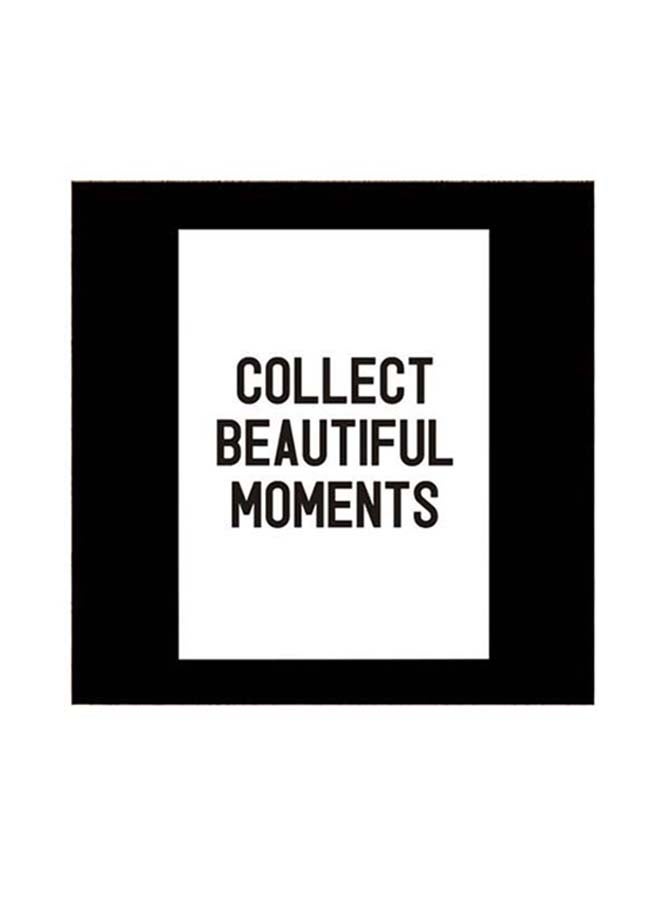 Atiq Quotes Themed Wall Art White/Black 30x30cm - Image 1