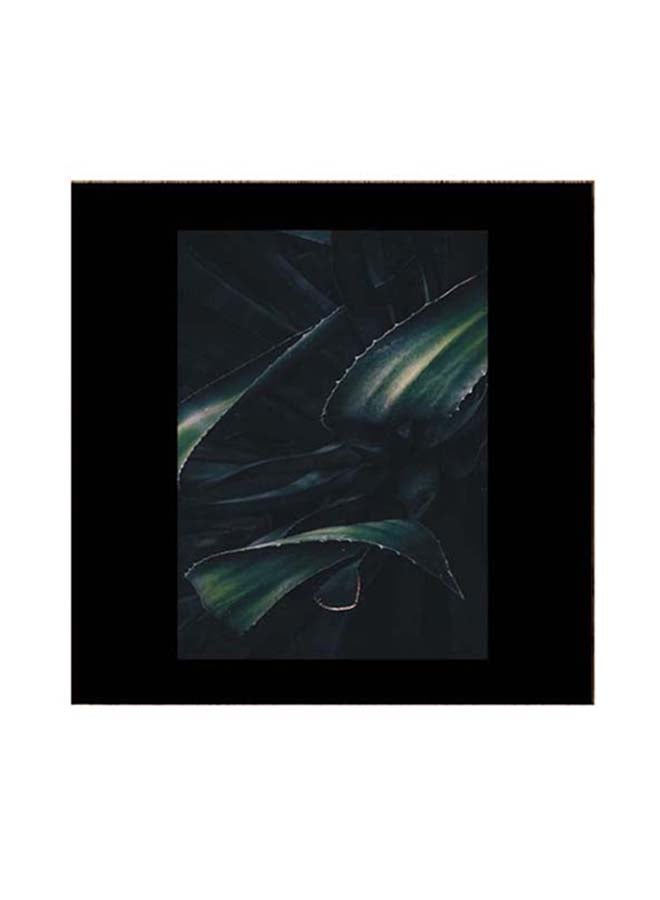 أتيك لوحة فنية جدارية عن الطبيعة أسود/أخضر 30x30سم - Image 1