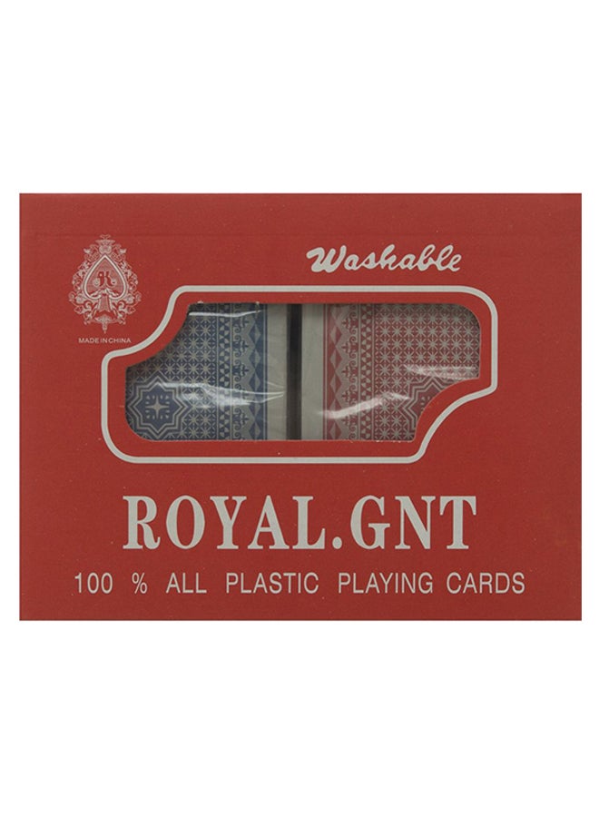 2-Piece Washable Playing Card Set - Image 1