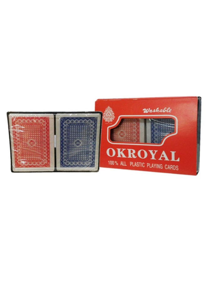 2-Piece Washable Playing Card Set - Image 2