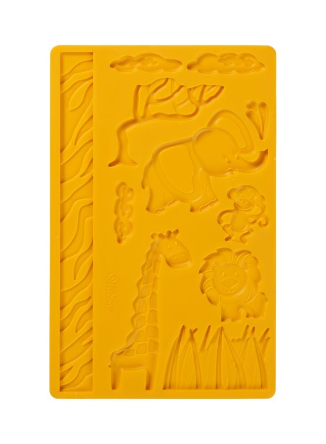 Wilton Jungle Animals Fondant Gum Paste Mould Dark Orange - Image 1