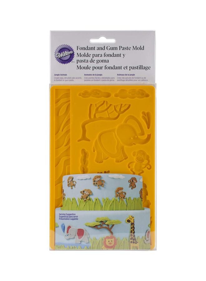 Wilton Jungle Animals Fondant Gum Paste Mould Dark Orange - Image 3