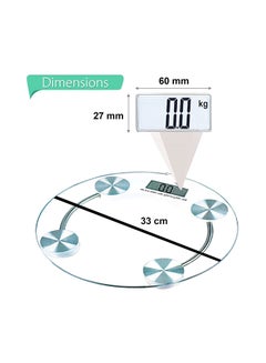 HOLME'S Personal Digital Weighing Scale Clear 33cm  - Image 2