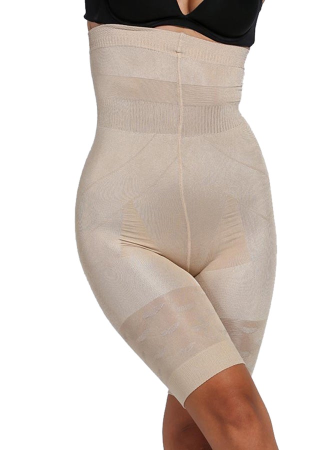 High Cuts Beauty Slimming Shapewear Bodysuit Beige - Image 1
