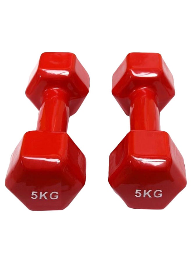 زوج دمبل للتمارين الرياضية 2 x 5كيلوجرام - Image 1