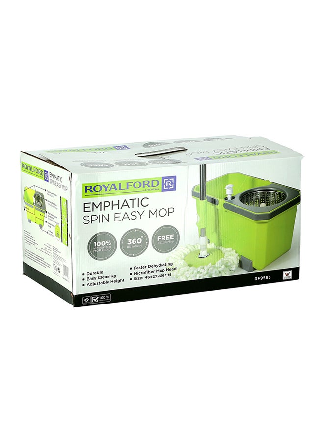 Emphatic Spin Mop And Bucket Set Green/Grey/White - v1586171129/N31744753A_11