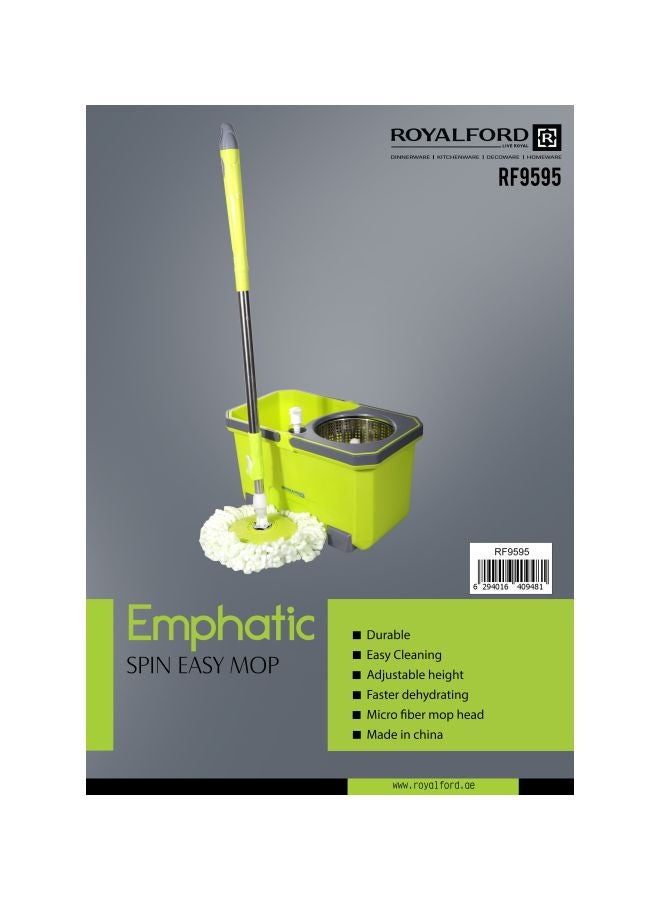 Emphatic Spin Mop And Bucket Set Green/Grey/White - v1586171129/N31744753A_2