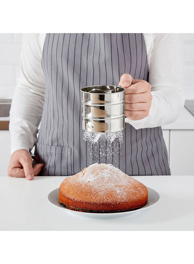 ZENHOME Stainless Steel Flour Sifter Silver 9.5x10.5centimeter - Image 2