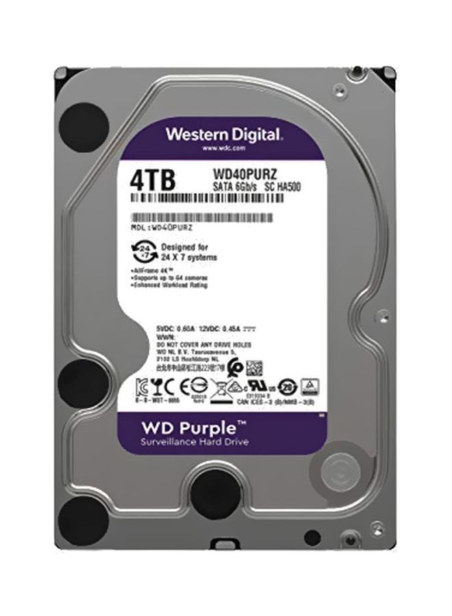 WD - 4TB Purple Surveillance HDD 4 TB - Image 1