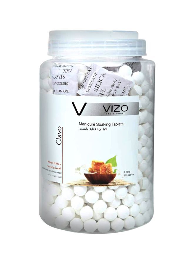 Clavo Milk And Honey Manicure Soaking Tablets White 2800grams