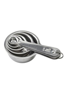 Pack of 5 Stainless Steel Measuring Cup Silver - v1586184732/N36116227A_1