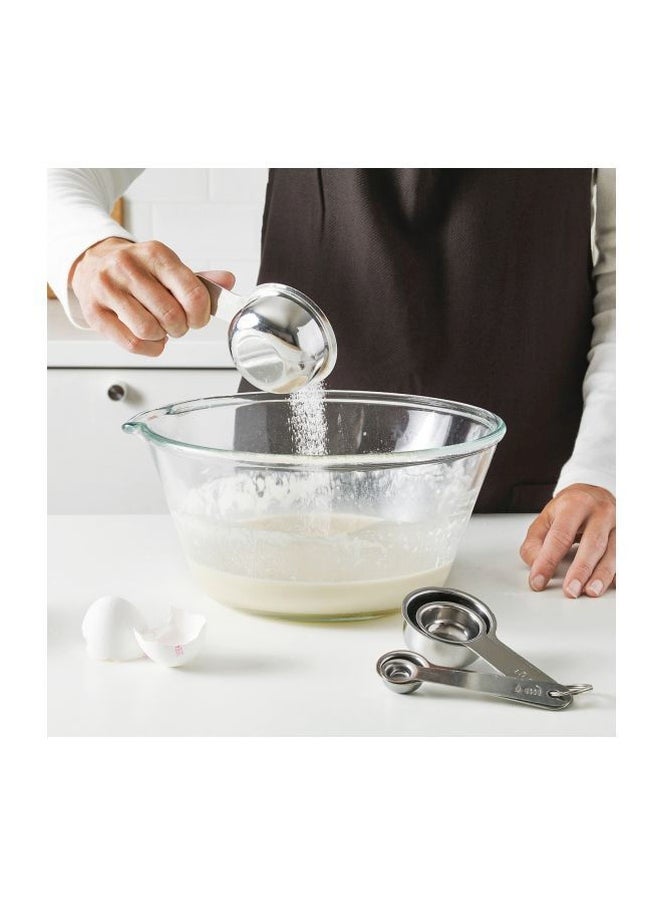 VARDAGEN - Pack of 5 Stainless Steel Measuring Cup Silver - Image 1