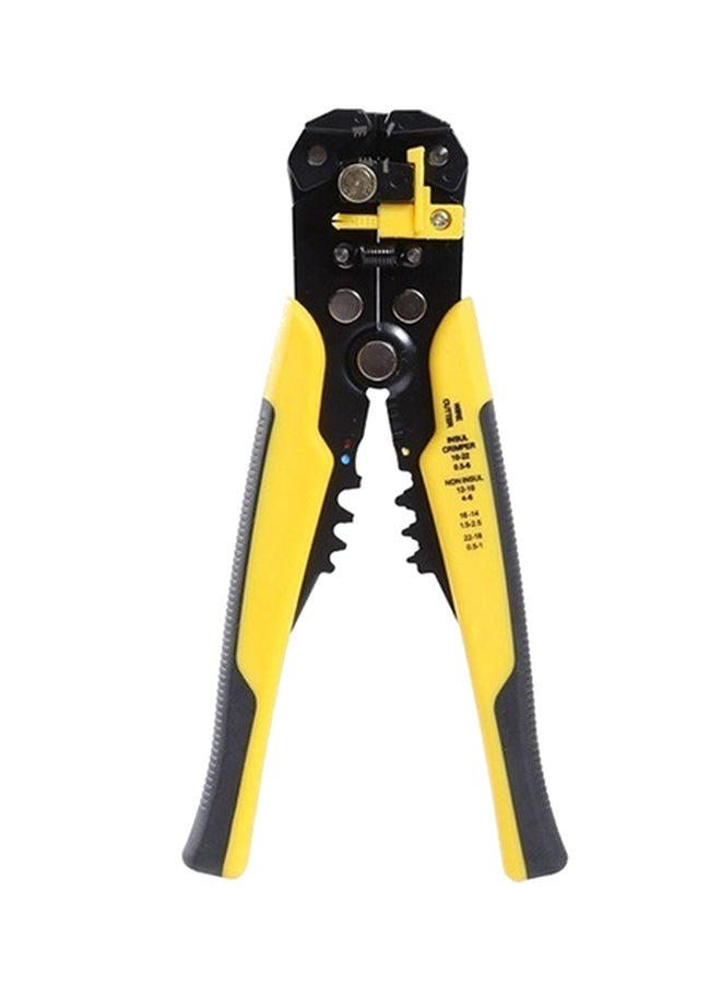 Generic 5-In-1 Multifunctional Wire Cable Stripper Crimp Plier Tool With Guide Ruler Yellow/Black  - Image 1