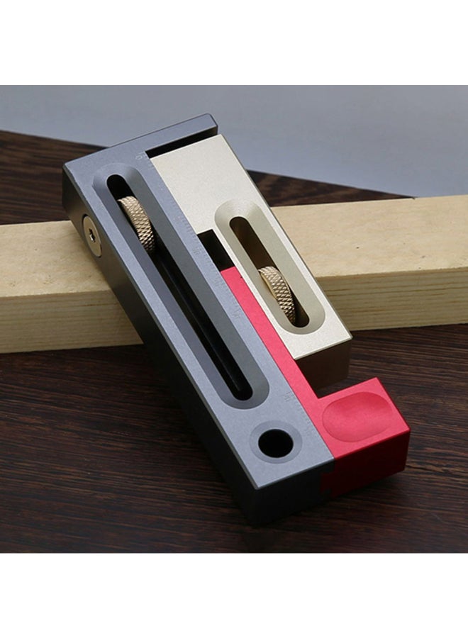 Movable Measuring Block Length Compensation Woodworking Tool Silver/Beige/Red  - Image 4