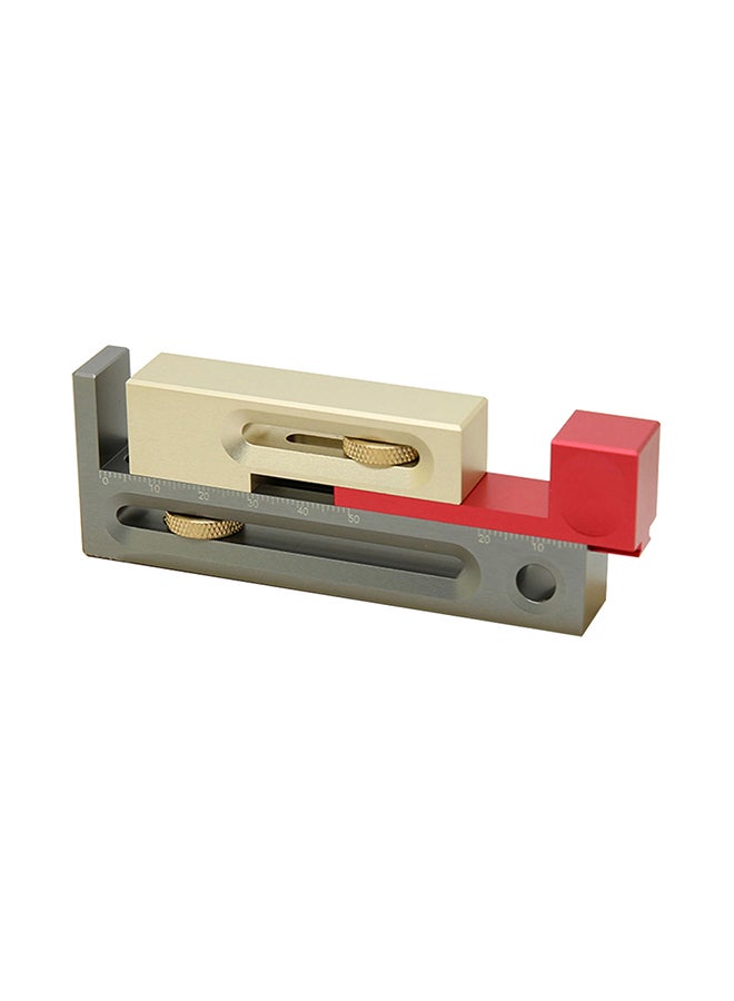 Movable Measuring Block Length Compensation Woodworking Tool Silver/Beige/Red  - Image 1