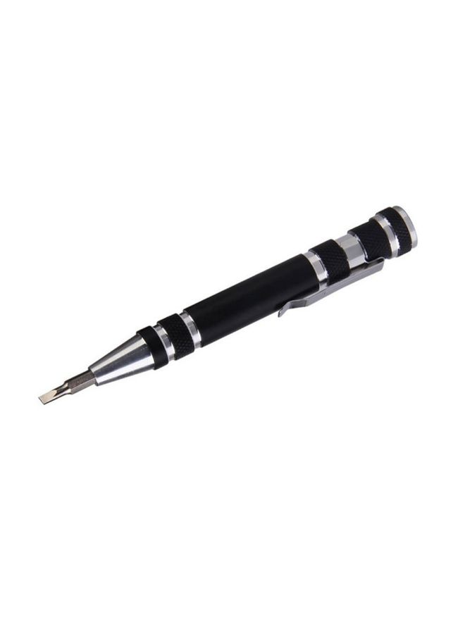 Magnetic Mini Portable Aluminum Tool Pen With Screwdriver Black 11cm - Image 2