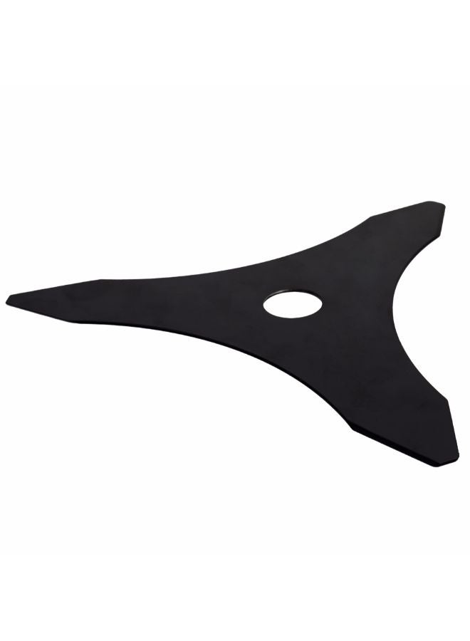Metal Lawn Mower Brush Cutter Blade Black - Image 2