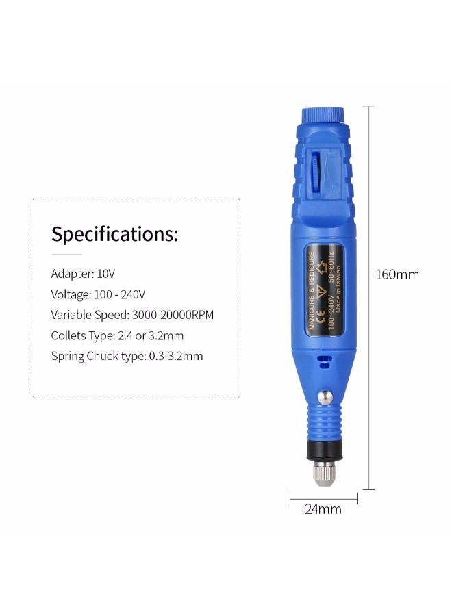Engraving Pen Carve Tool Blue 22.5cm  - Image 3