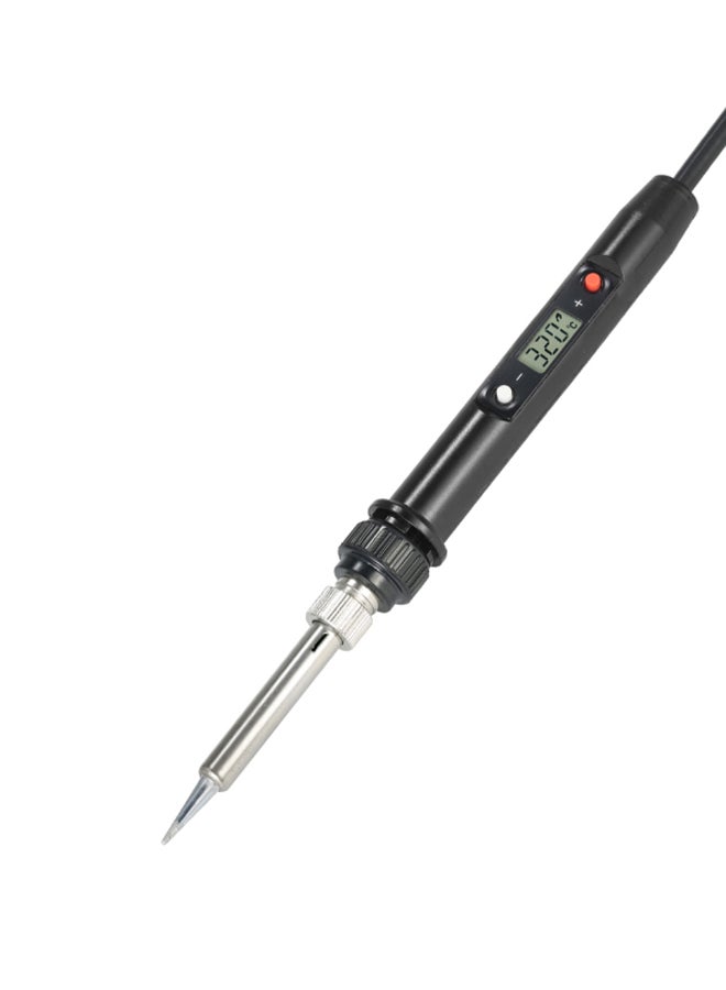 LCD Digital Electric Soldering Iron Tool Black 26cm  - Image 2