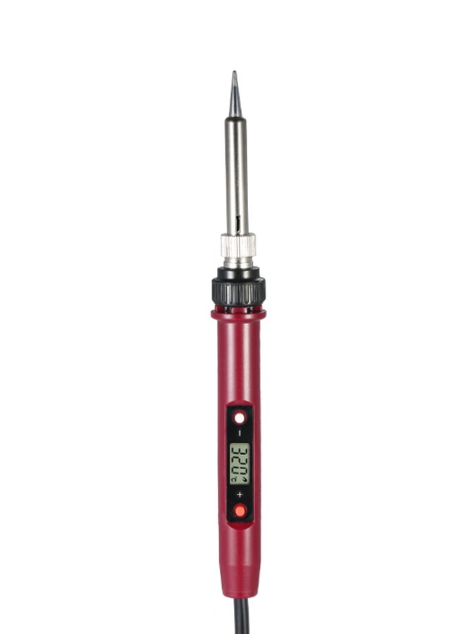 LCD Digital Electric Soldering Iron Tool Red 26cm  - Image 2