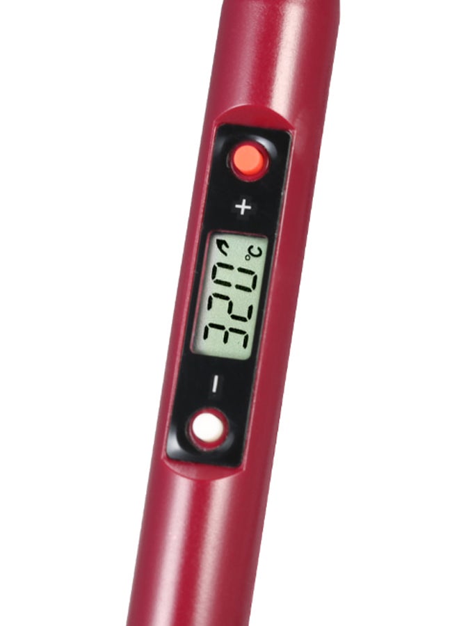 LCD Digital Electric Soldering Iron Tool Red 26cm  - Image 3