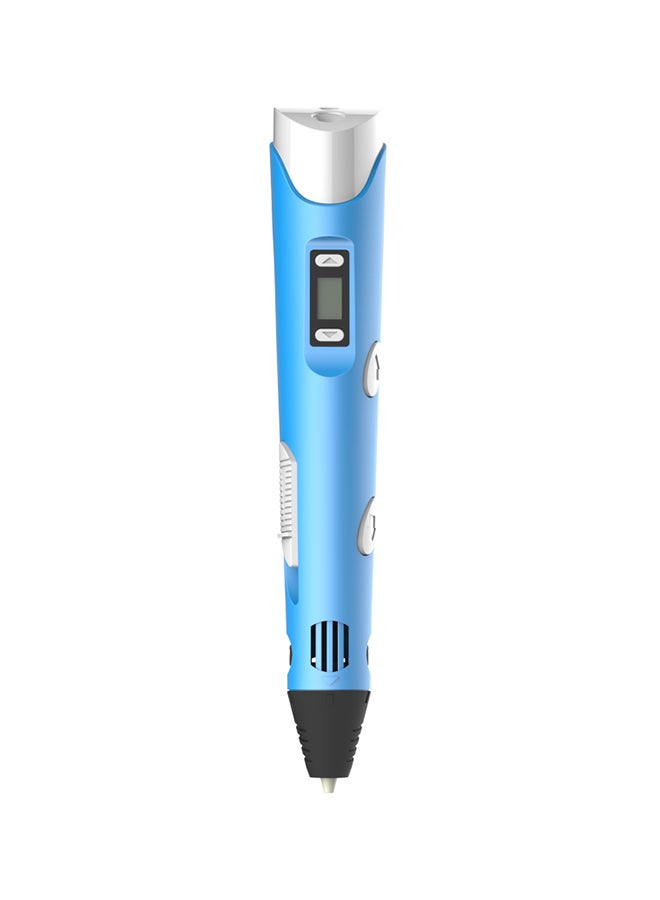 Digital Display Intelligent 3D Printing Pen Blue 21cm - Image 1