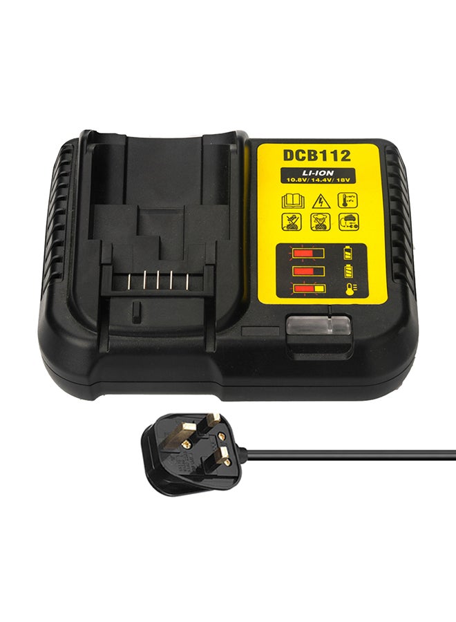 فيستنايت شاحن بديل لبطارية ديوالت من نوع ليثيوم أيون أسود - Image 1